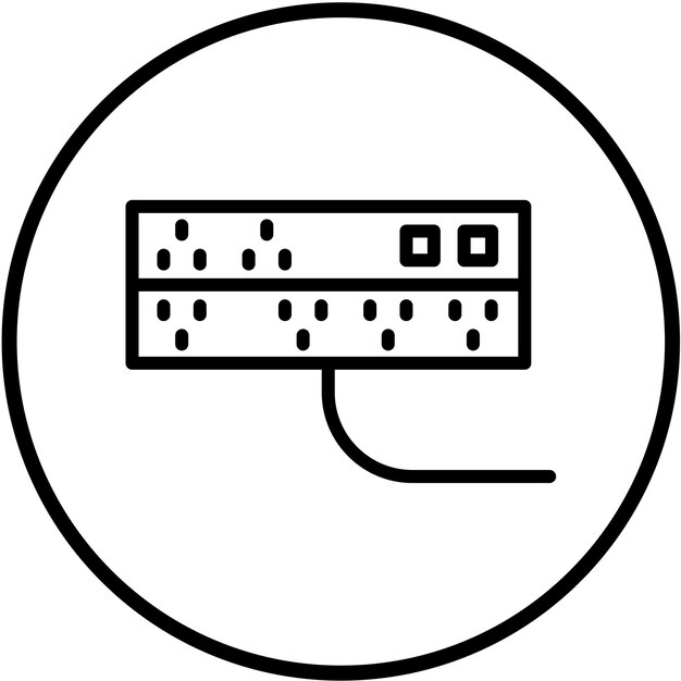 vector design surge suppressor icon style