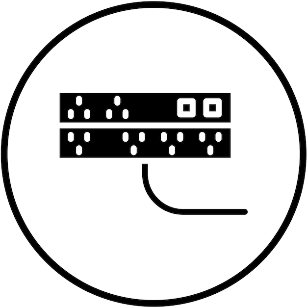 vector design surge suppressor icon style
