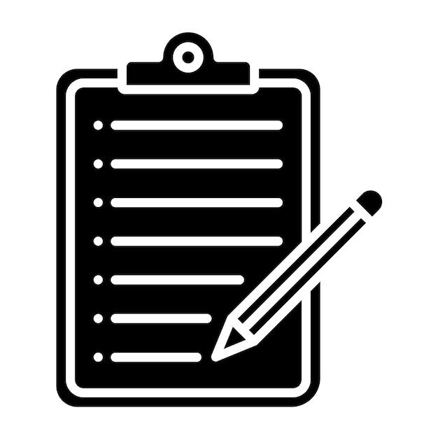 Vector Design Taking Notes Icon Style