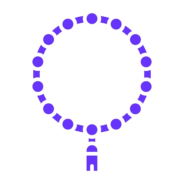 Vector Design Tasbih Icon Style