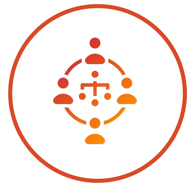 Vector Design Telework Icon Style