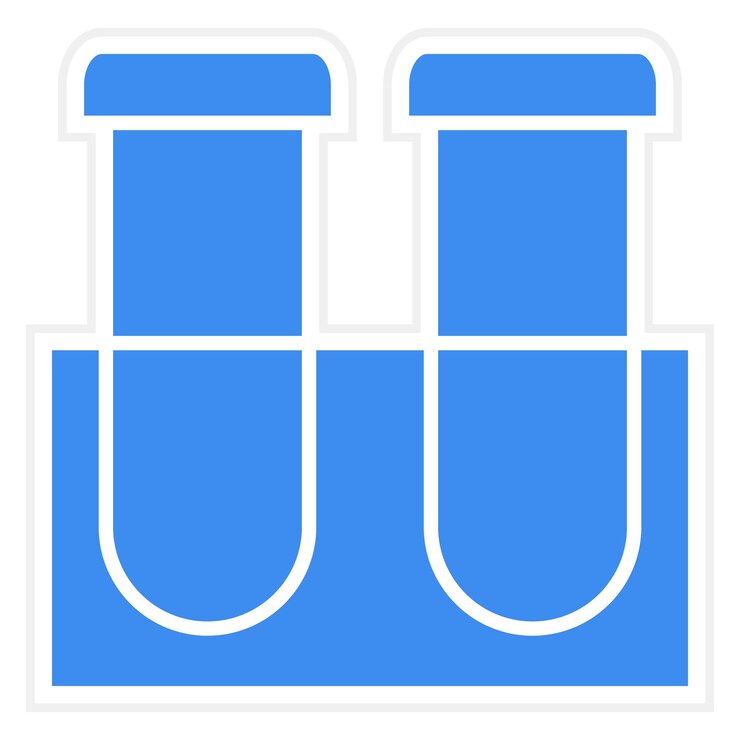 Vector vector design test tubes icon style