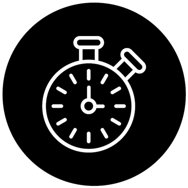 vector design timer icon style