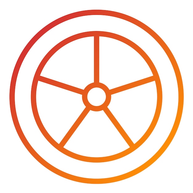 Vector Design Tire Rotation Icon Style