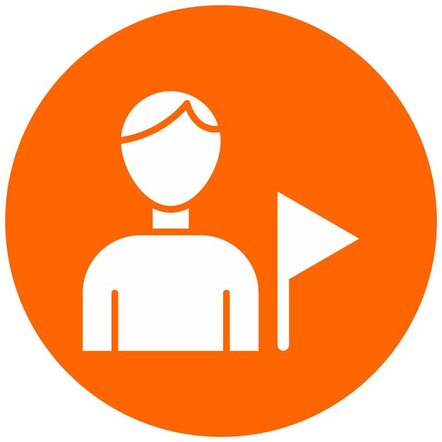 Vector Design Tour Guide Icon Style