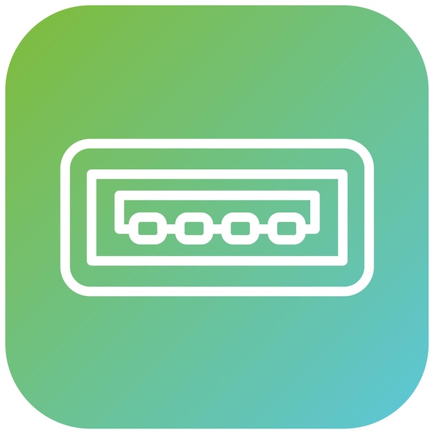 Vector Design USB TypeA Icon Style