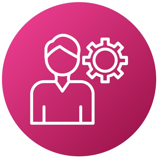 Vector Design User Settings Icon Style
