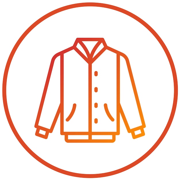 Vector Design Varsity Jacket Icon Style