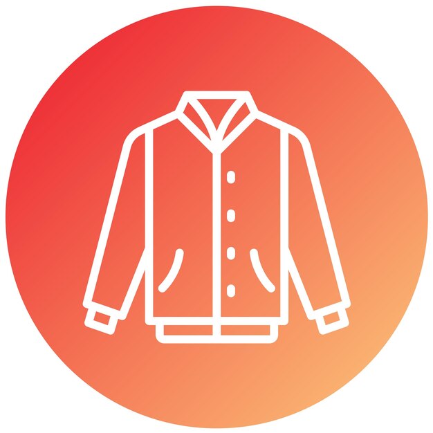 Vector Design Varsity Jacket Icon Style