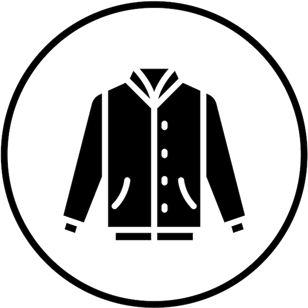 Vector Design Varsity Jacket Icon Style