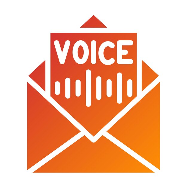Vector Design Voicemail Box Icon Style