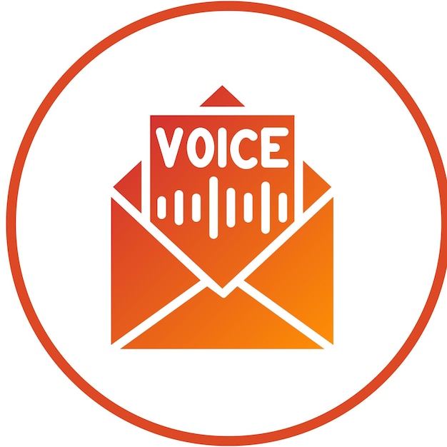 Vector Design Voicemail Box Icon Style