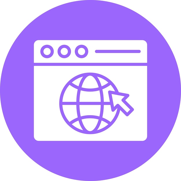 vector design web browser icon style