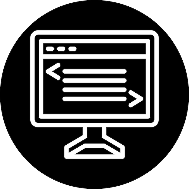 Vector Design Web Coding Icon Style