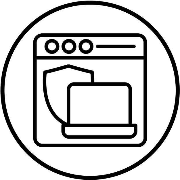 vector design web defender icon style