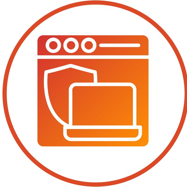 vector design web defender icon style