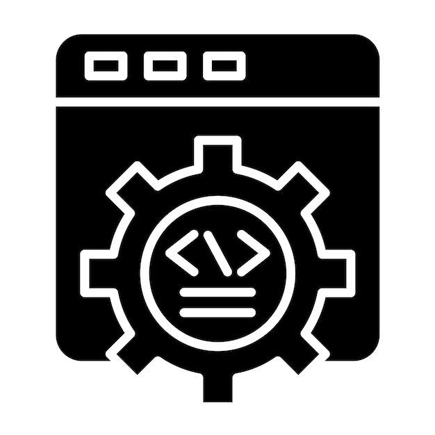 vector design web development icon style