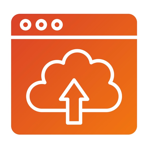 vector design webpage upload icon style
