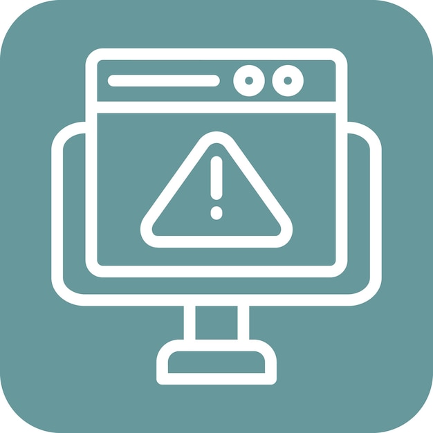 Vector Design Website Error Icon Style