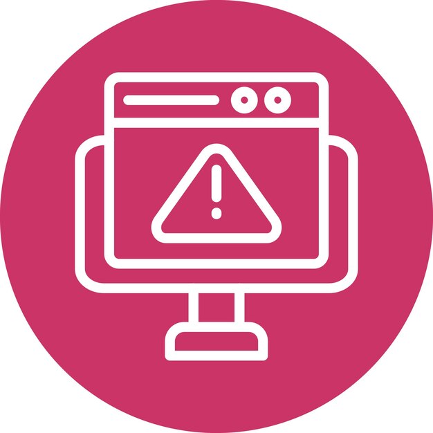 Vector Design Website Error Icon Style