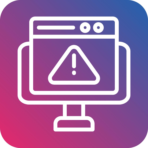 Vector Design Website Error Icon Style