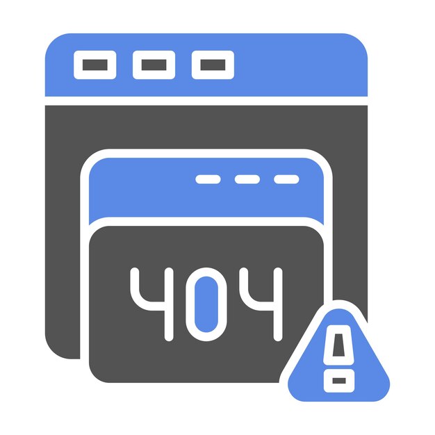 vector design website error icon style