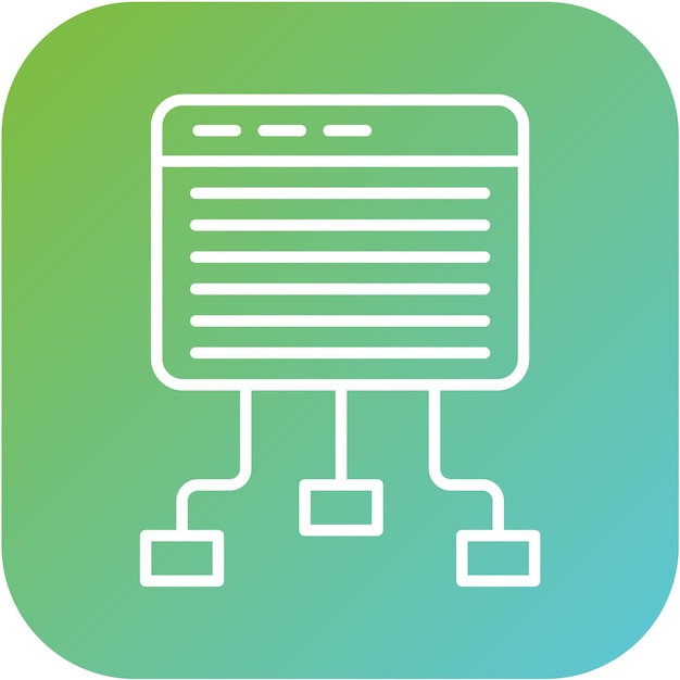 vector design website structure icon style