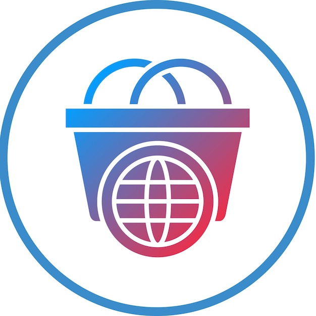 Vector Design Worldwide Shopping Icon Style