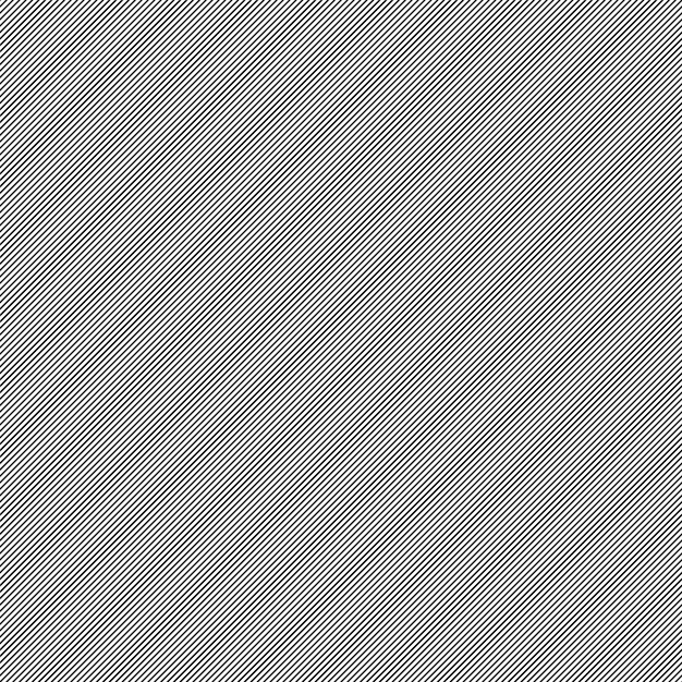 Vector diagonal lines pattern Seamless striped background Simple endless black and white texture