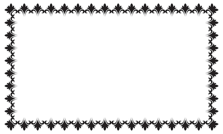 Vector vector elegant ornamental frame on white background