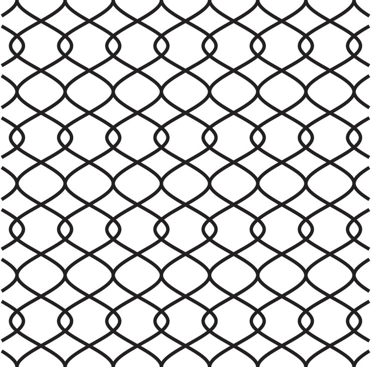 Vector vector fence pattern