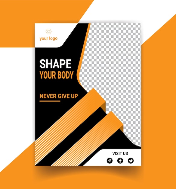 Vector Fitness social media banner template