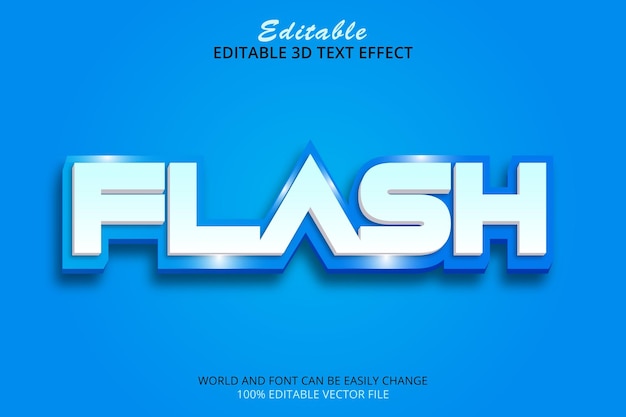 Vector flash sale text effect stylish editable modern lettering typography font style template