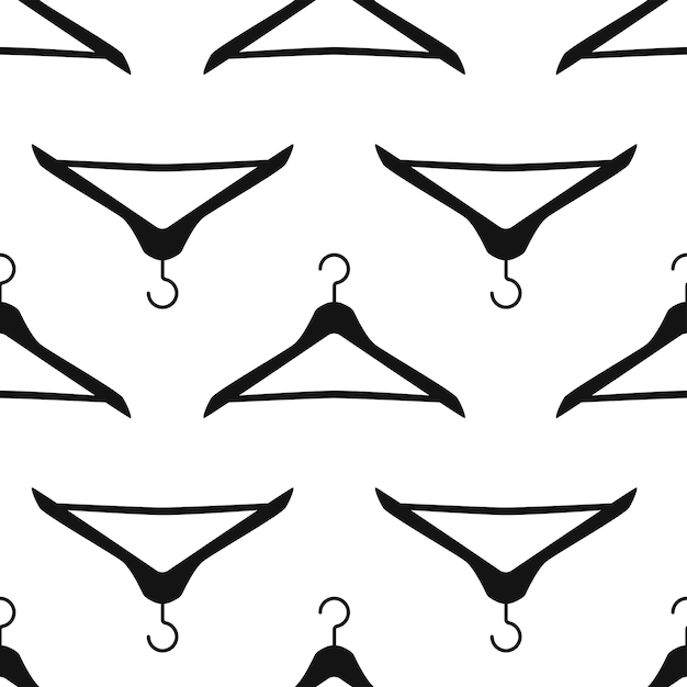 vector flat hand drawn seamless pattern