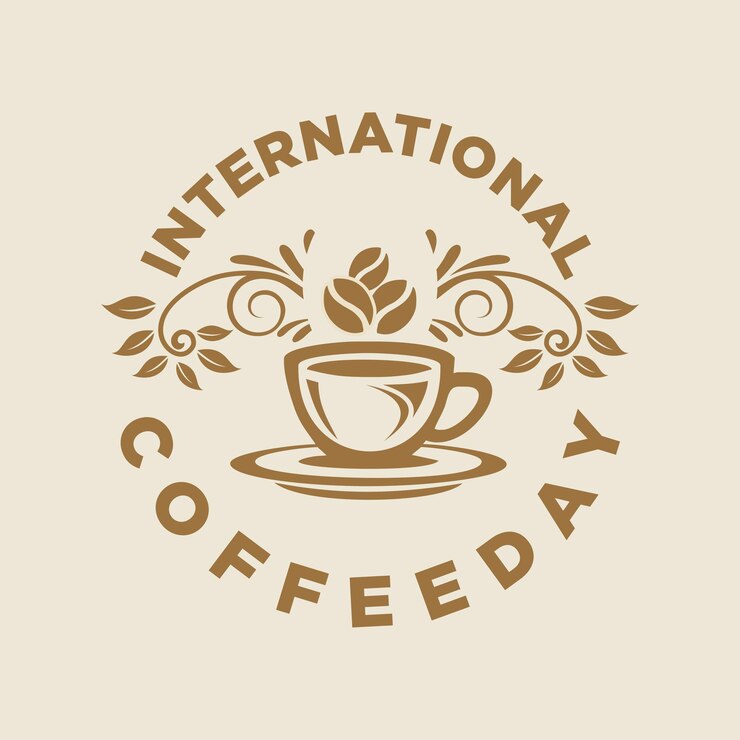 Vector flat happy international day of coffee