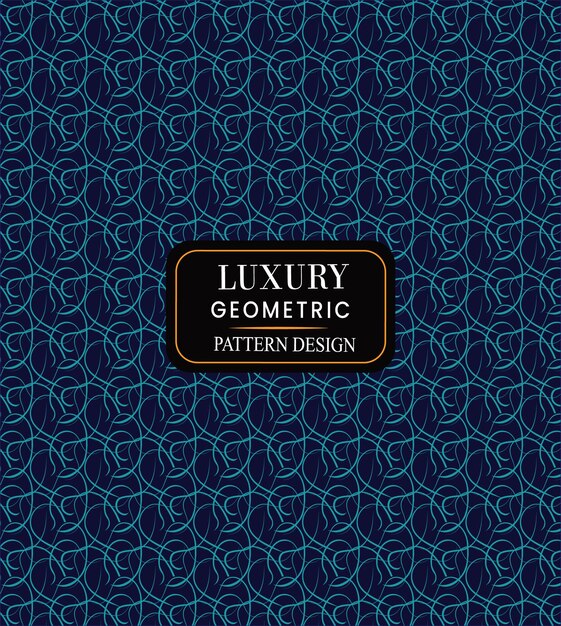 Vector geometric seamless colorful luxury pattern design Geometric seamless pattern background