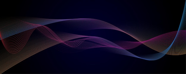 vector glowing wave abstract colorful banner background sine wave background