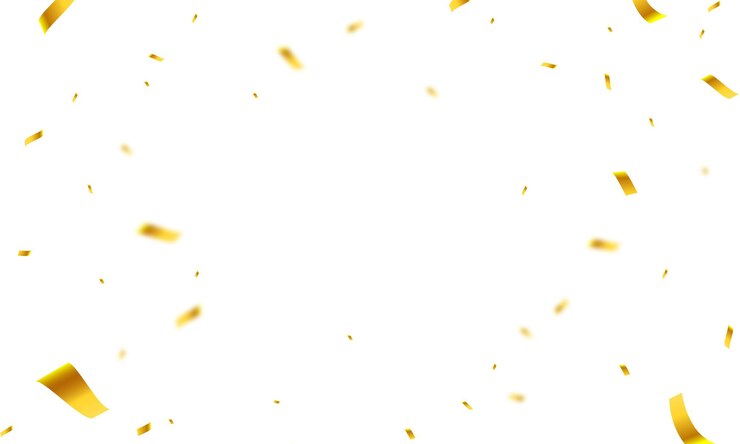 Vector vector golden confetti background