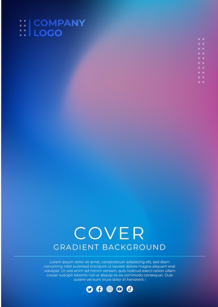 vector gradient cover background template for brochure annual report magazine poster