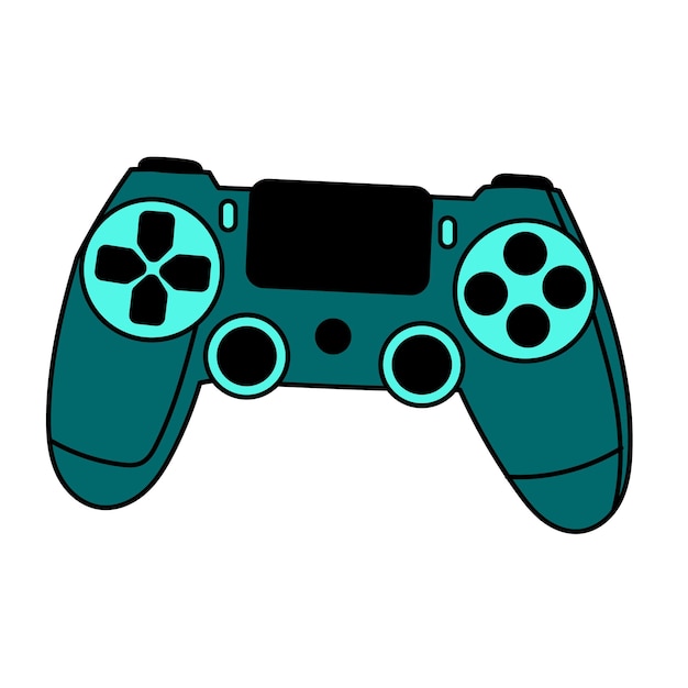Vector Hand Drawn Gamepad Illustration