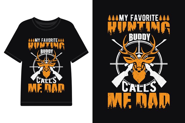 Vector vector hunting t shirt design graphic typography t shirt design