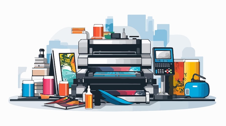 Vector vector icon for print supplies
