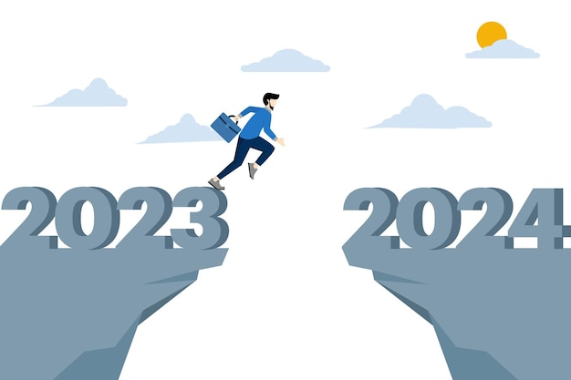vector illustration about 2024 Wishes new year resolutions or success opportunities