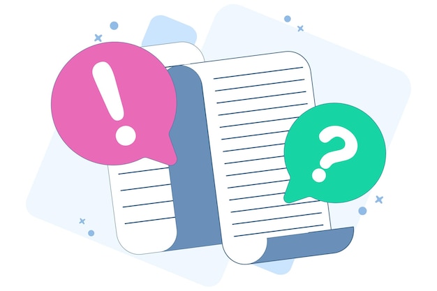 vector illustration about concept document file paper collaboration review comment