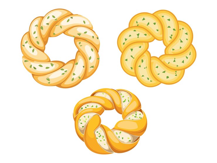 Vector illustration of a Garlic Knots