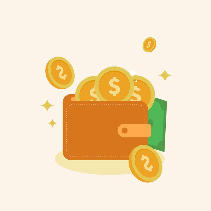 vector illustration of bank money