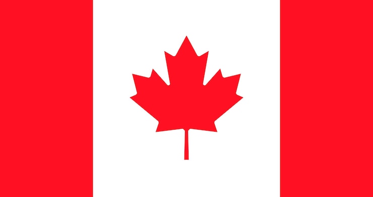 Vector vector illustration of canada national flag symbol