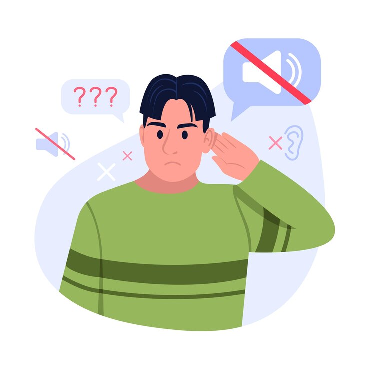 Vector vector illustration of insomnia depression cartoon scene with a guy who cant sleep at night on white background