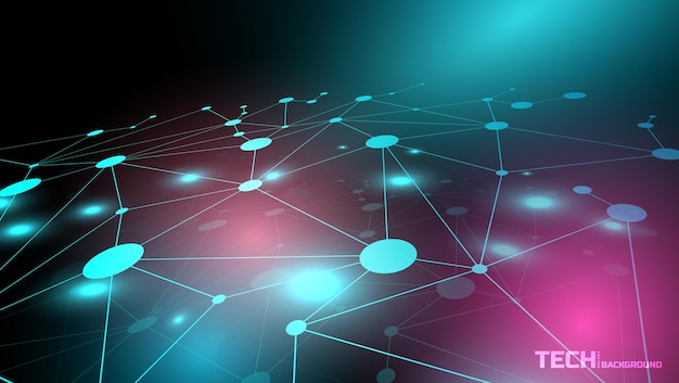 Vector illustration of internet technology network background