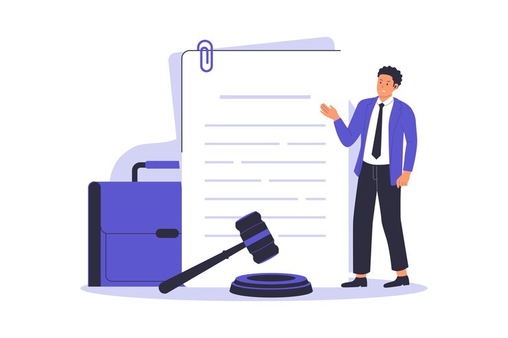 Vector vector illustration of legal document paper